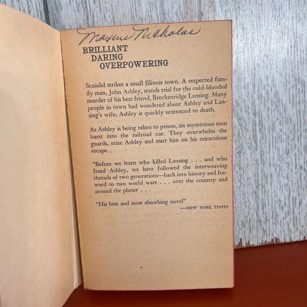 The Eighth Day Thornton Wilder Vintage‎ 1967 Popular Library Paperback Novel